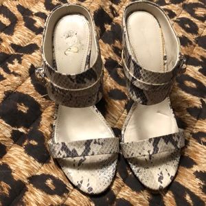 Calvin Klein size 7 1/2, Snake Skin look
